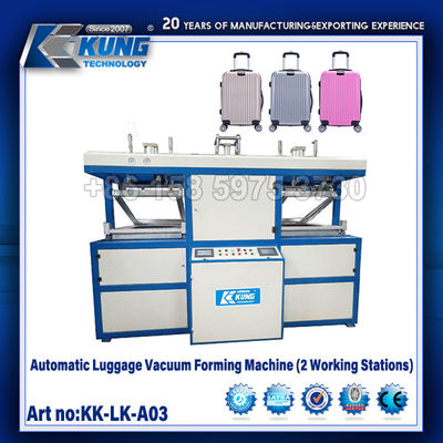 Automatic Luggage Vacuum Forming Machine 2 Working Stations For Luggage Vacuum Forming
