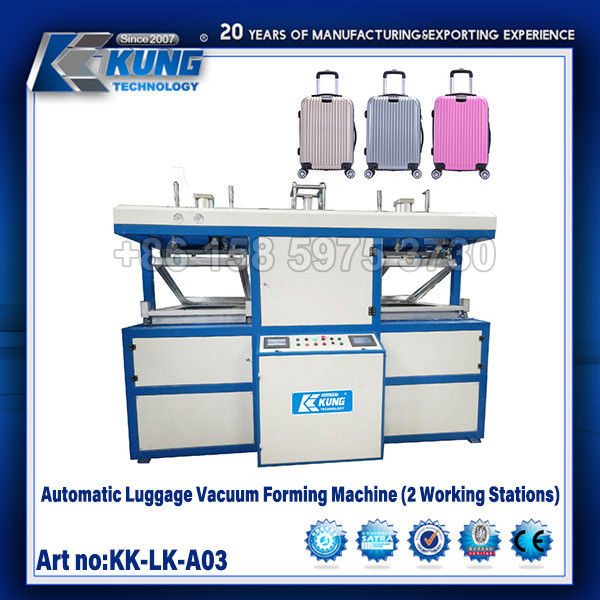 Automatic Luggage Vacuum Forming Machine 2 Working Stations For Luggage Vacuum Forming