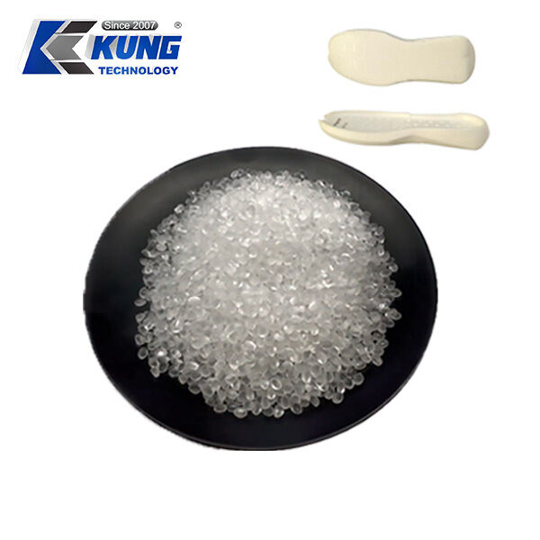 Transparent EVA injection granule with high transparency, good fluidity, and soft flexibility for injection molding